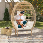 Wicker Egg Chair with Cushion