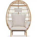Wicker Egg Chair with Cushion