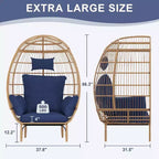 Wicker Egg Chair with Cushion