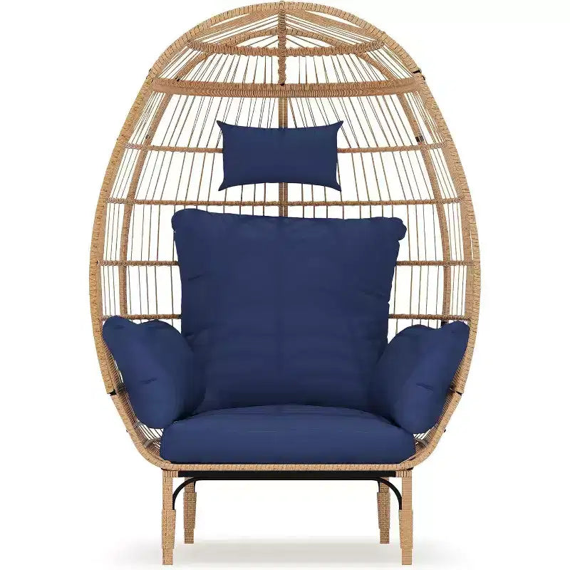 Wicker Egg Chair with Cushion