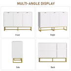 31.5" Sideboard Buffet Cabinet with Metal Legs