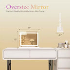 MAYEERTY Makeup Vanity Mirror Dimmable Touch Control Square