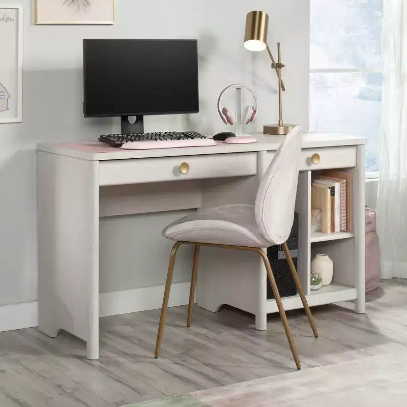 Computer Desk with Drawers - Glacier Oak Finish