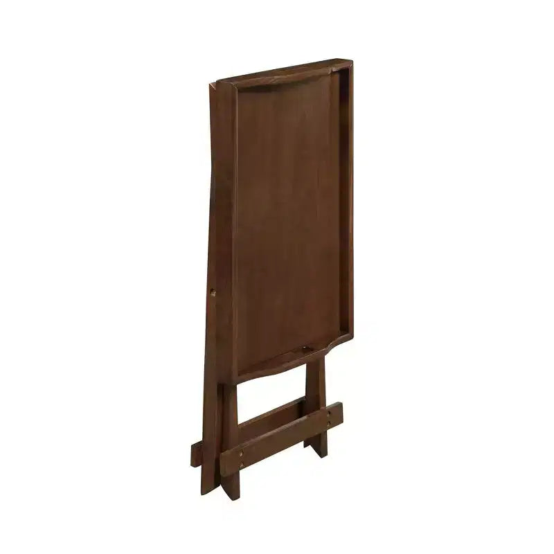 Folding Tray Table, Espresso Finish - MDF End Table, 24.5" H x 22" W, Rectangle