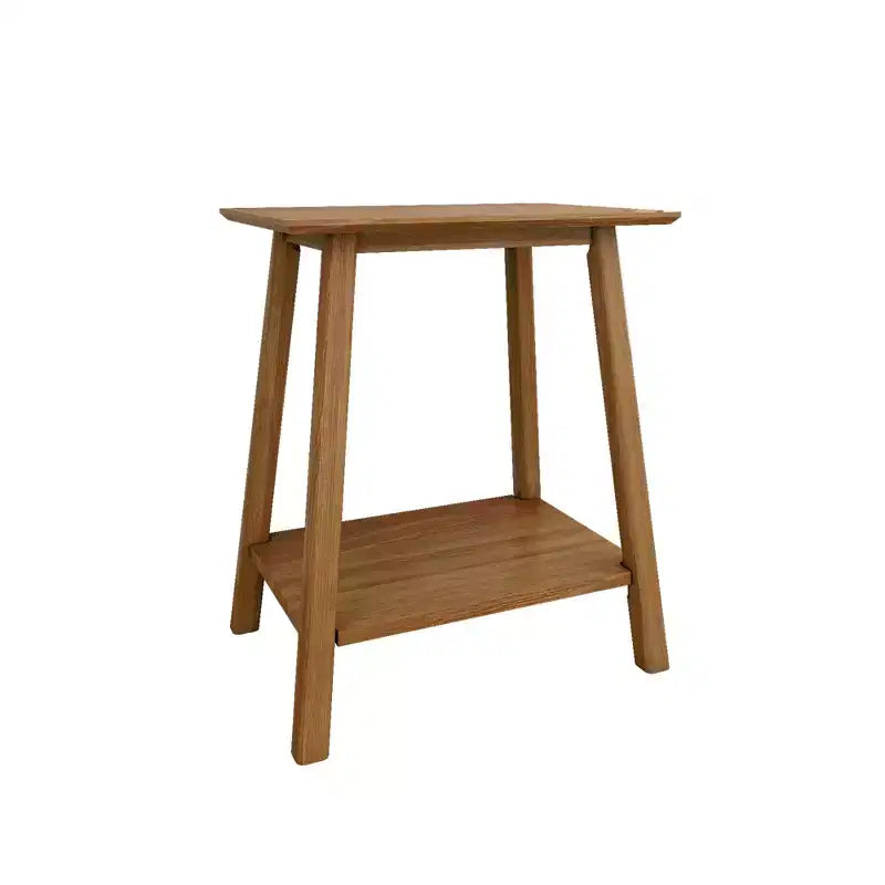 Solid Wood Nightstand, Mid-Century Modern Bedside Table, Side Table for Bedroom