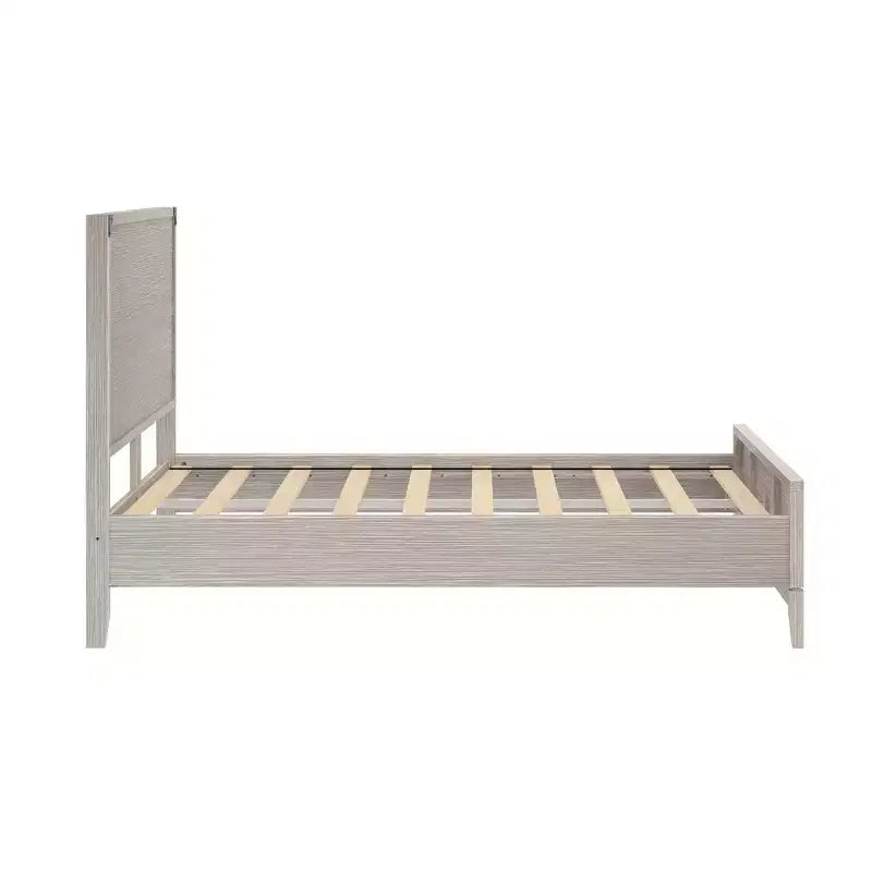 Solid Wood Contemporary Full Size Platform Bed