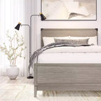 Solid Wood Contemporary Full Size Platform Bed