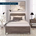 Solid Wood Contemporary Full Size Platform Bed