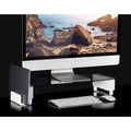 Tempered Glass Monitor Stand with 3 USB Ports | Desktop Riser for 24-32 Inch Screens | 66 Lbs Capacity