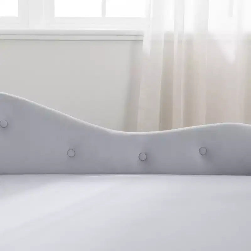 Velvet Chaise Longue with Storage, Pillow and Nailhead Accents