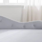 Velvet Chaise Longue with Storage, Pillow and Nailhead Accents